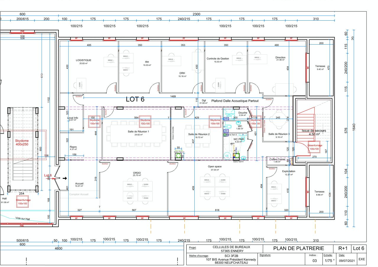 Bureau Ennery 485m² Vente bureau Ennery Moselle OVBUR2426407 2